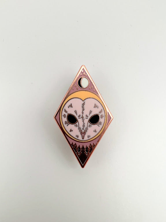 Barn Owl Enamel Pin by Triclops Rabbit