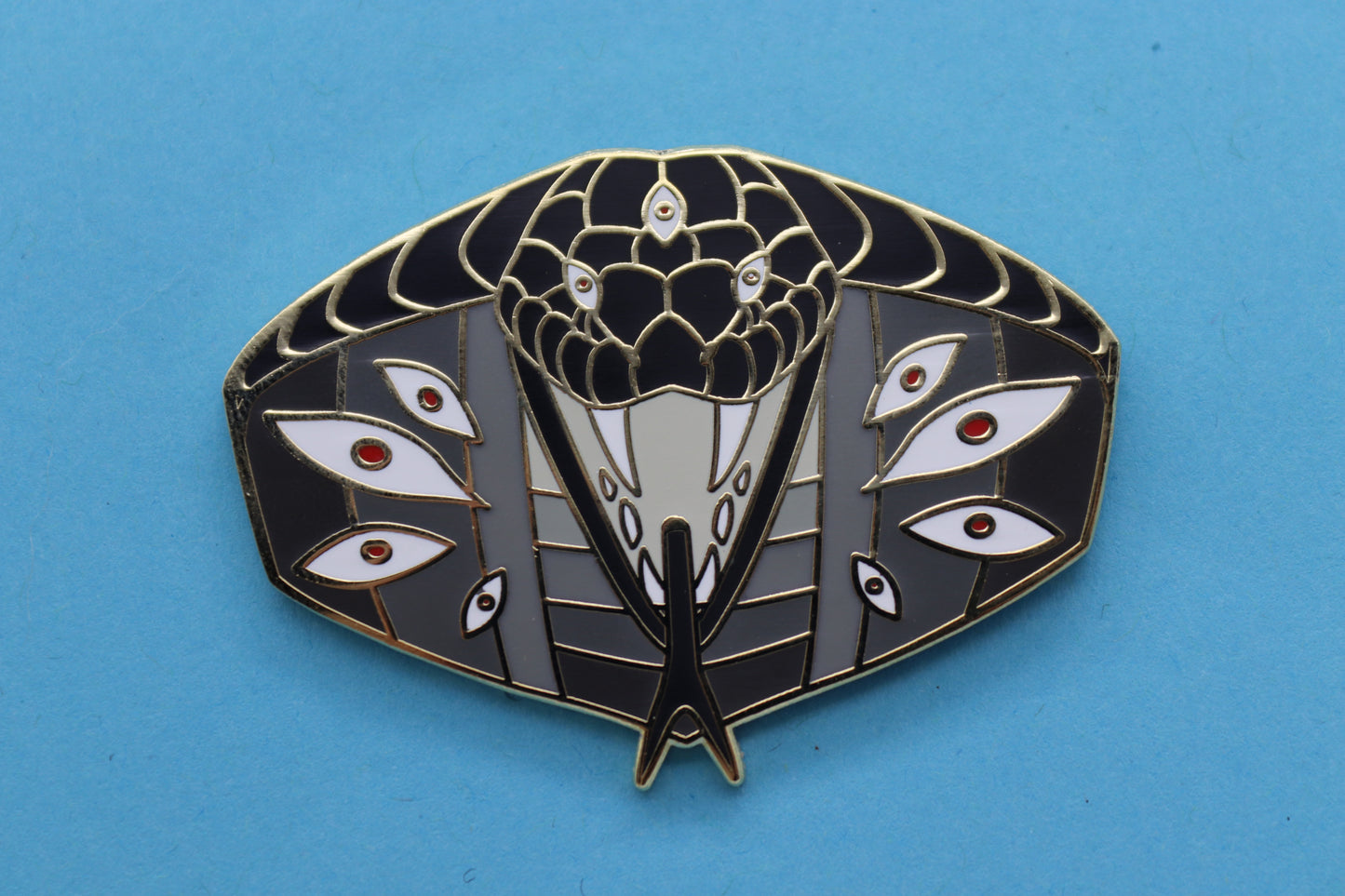 Cobra Snake Enamel Pin by Triclops Rabbit