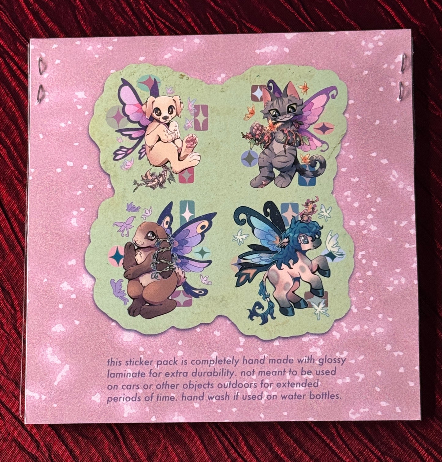 "Fairy Critters" sticker pack by Saltnox