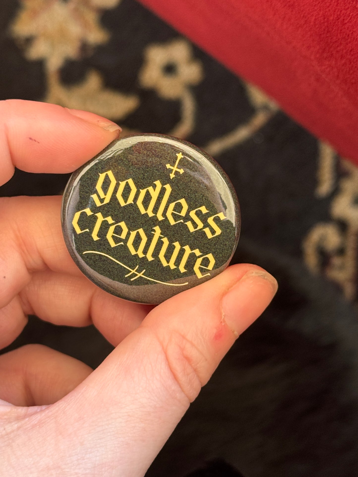 Godless Creature Button by Saltnox