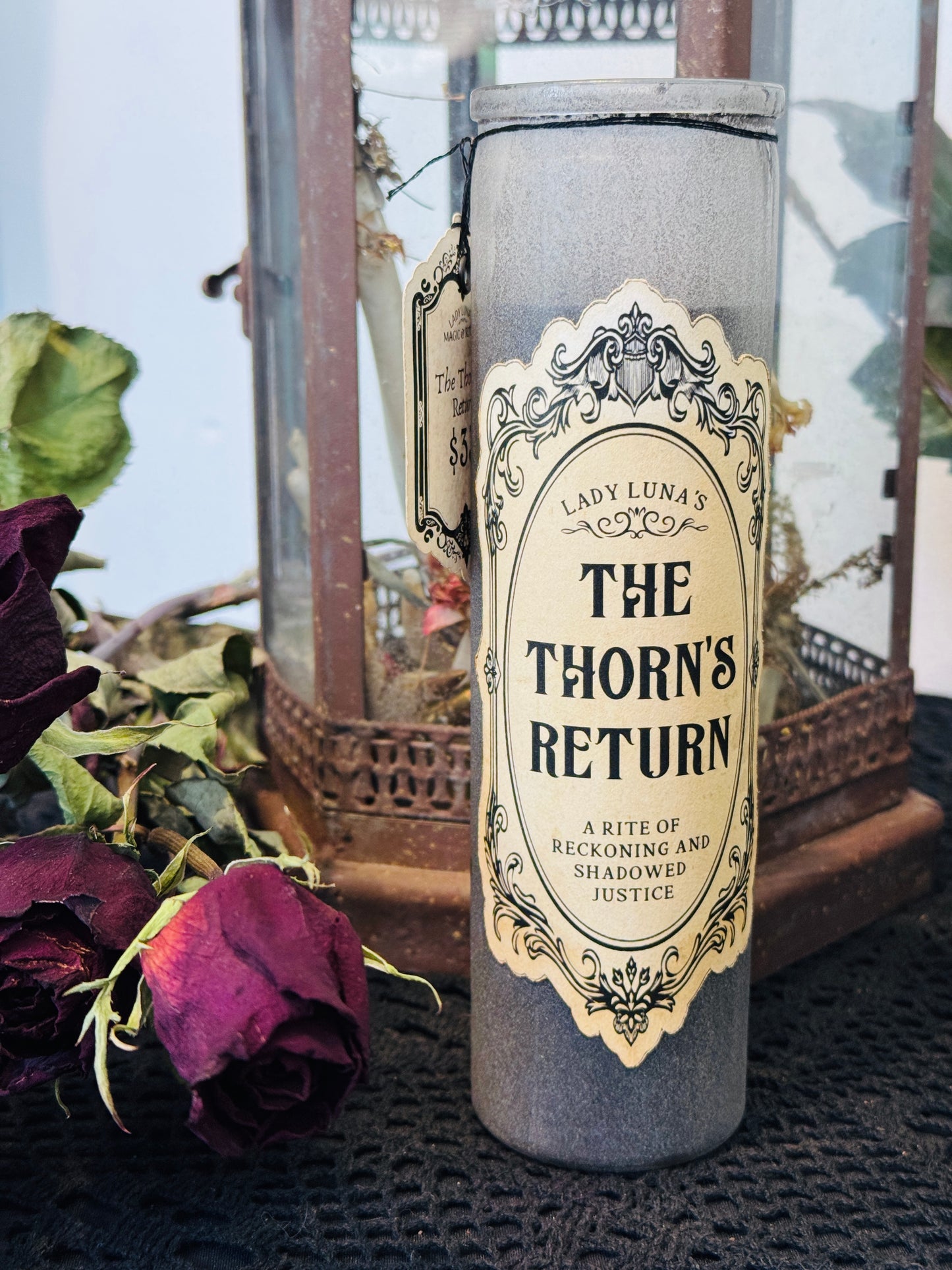 Thorn's Return Candle (Black) by Lady Luna's Magic & Ritual