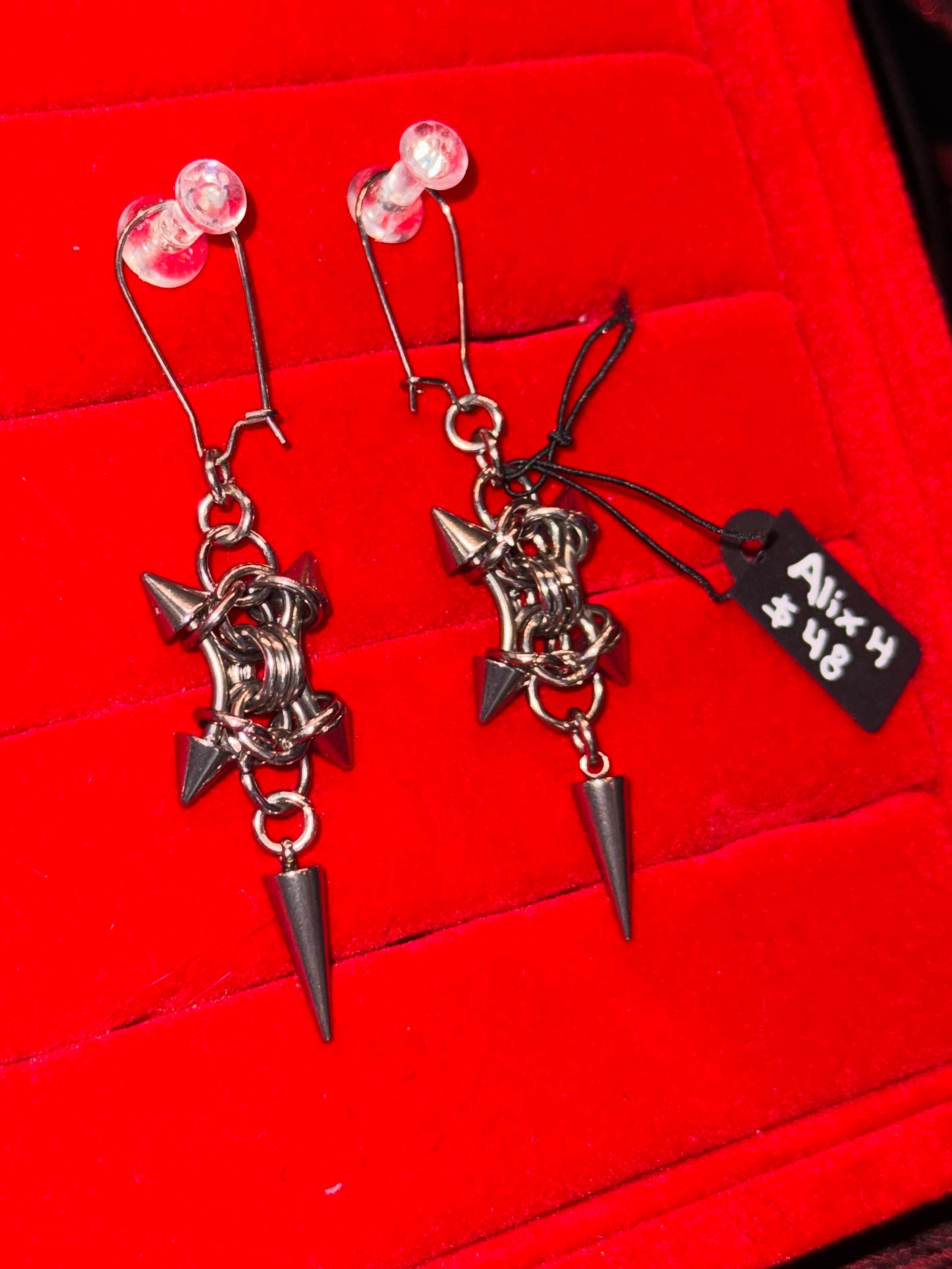 "Armor" earrings by Alix Holly