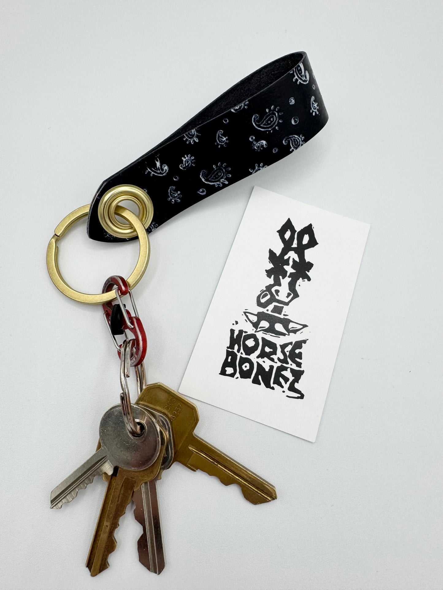 Black Bandana Keychain by Horsebonez