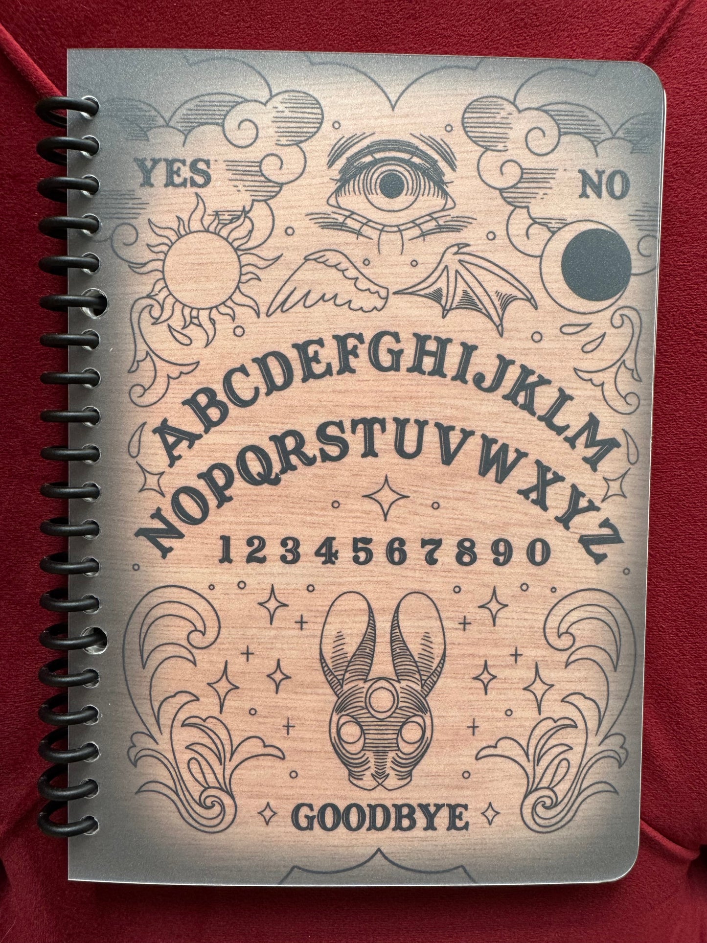 Spirit Board Notebook (brown) by Triclops Rabbit
