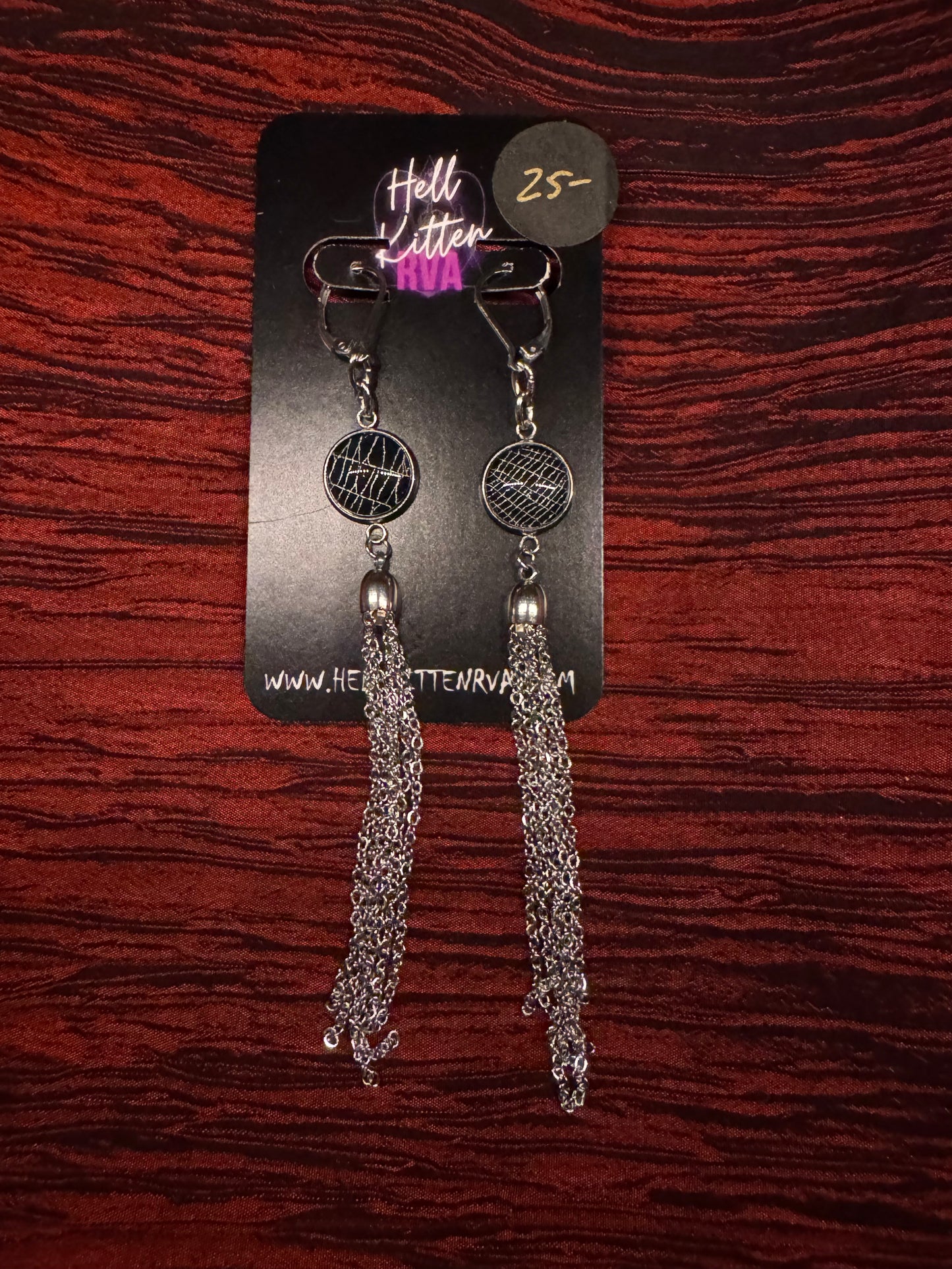 SpiderWeb: Earrings: Tassel by HellKittenRVA