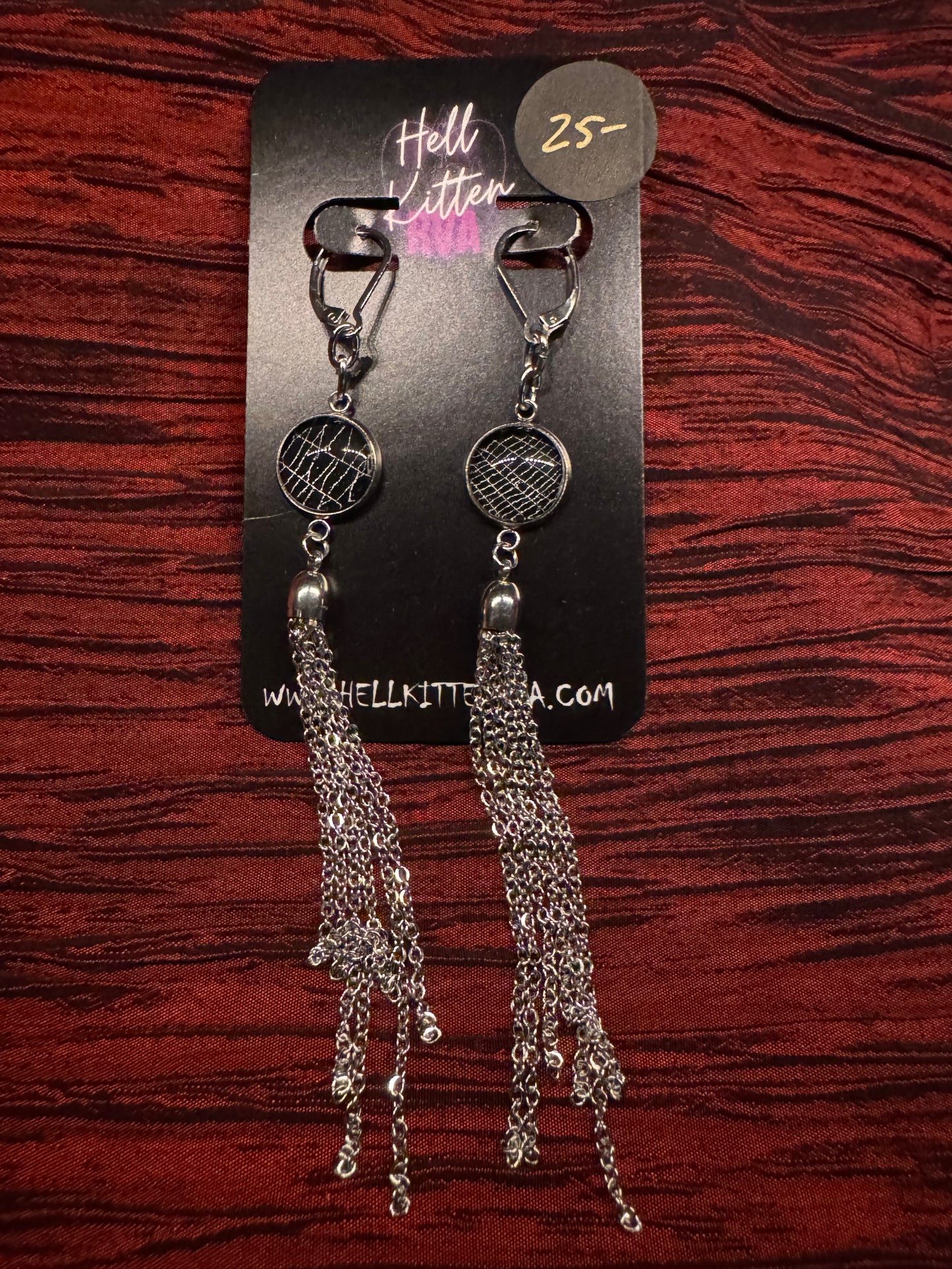 SpiderWeb: Earrings: Tassel by HellKittenRVA