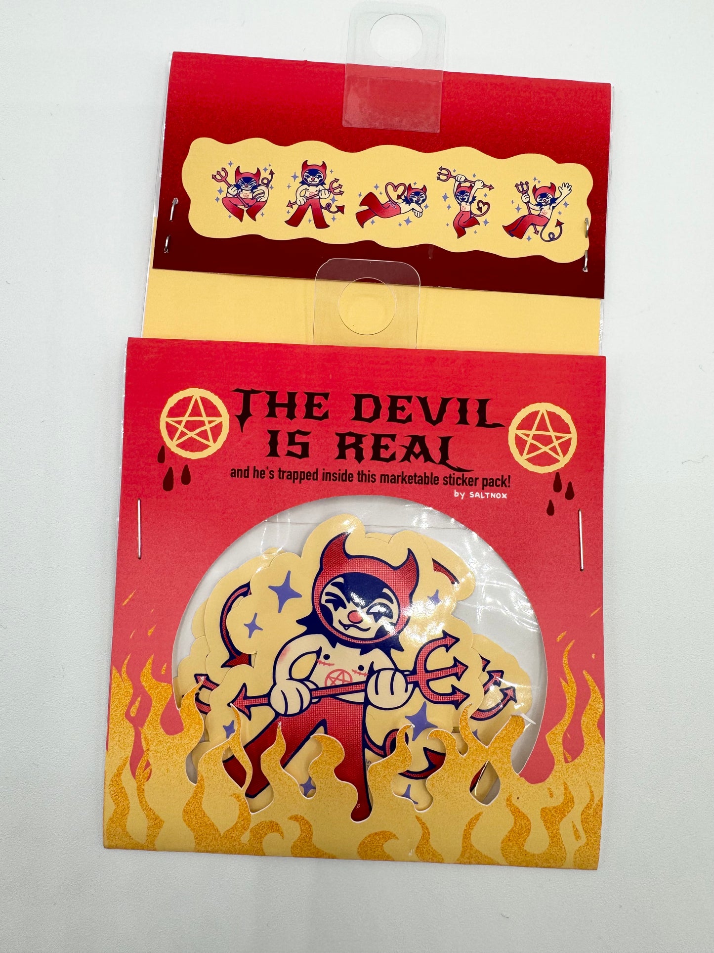 The Devil is Real sticker pack by Saltnox