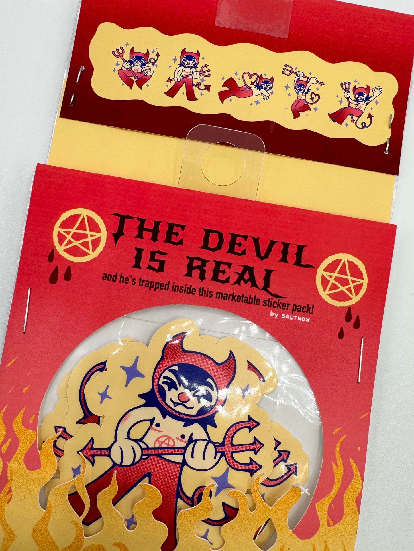 The Devil is Real sticker pack by Saltnox