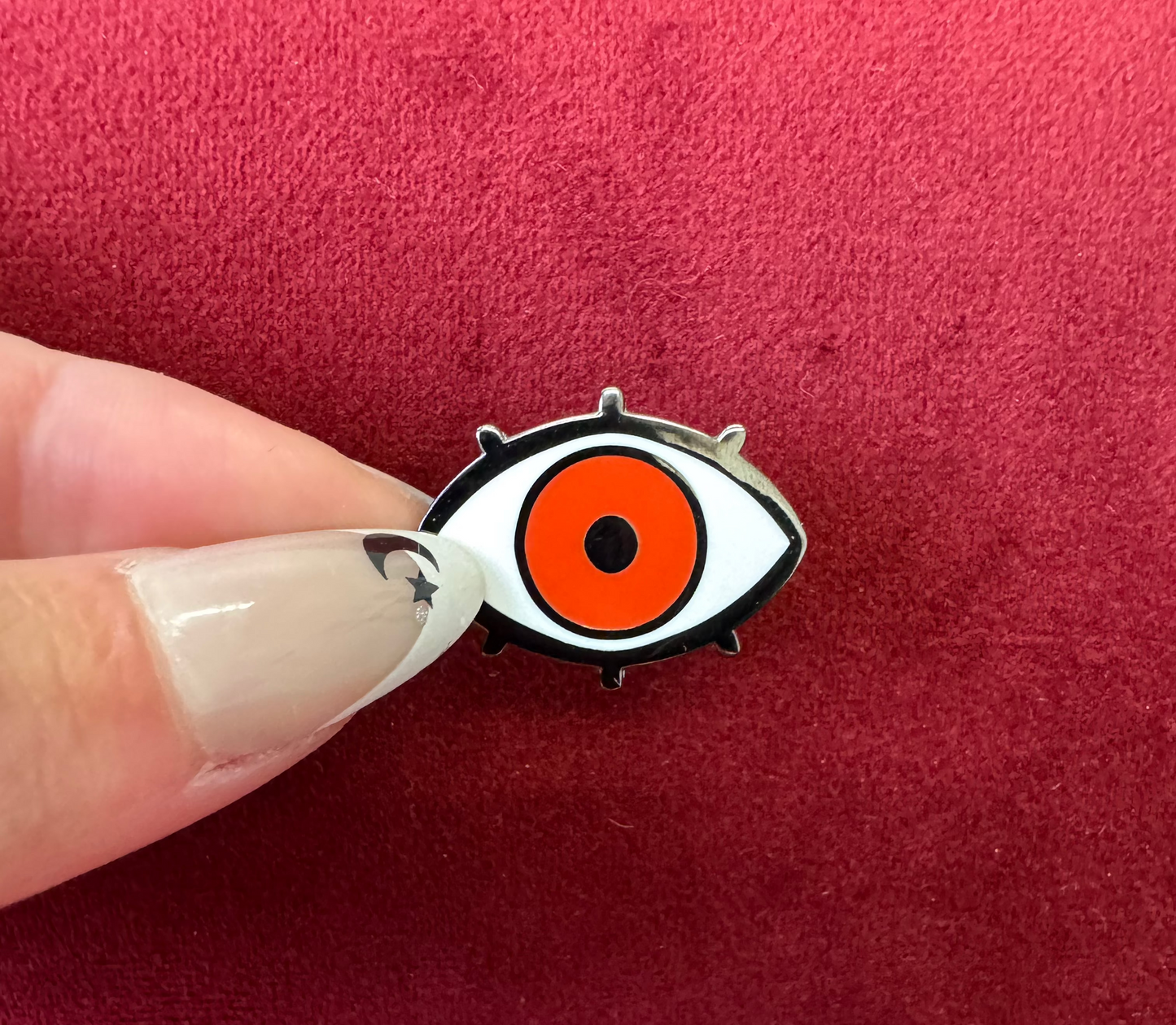 Eye Mini Enamel Pin by Triclops Rabbit