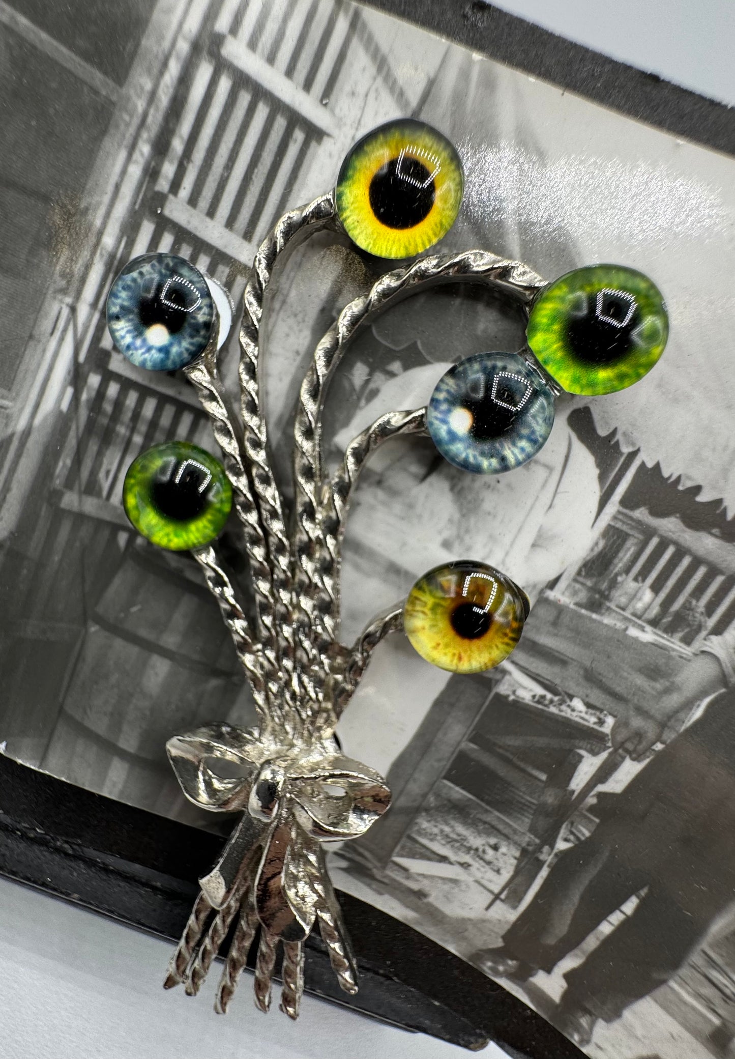 Bouquet of Eyes Pin by Blind Bella