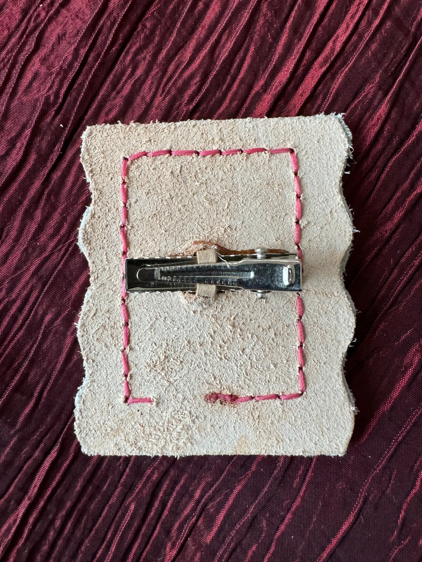 Postage Stamp Hair Clip by Horsebonez