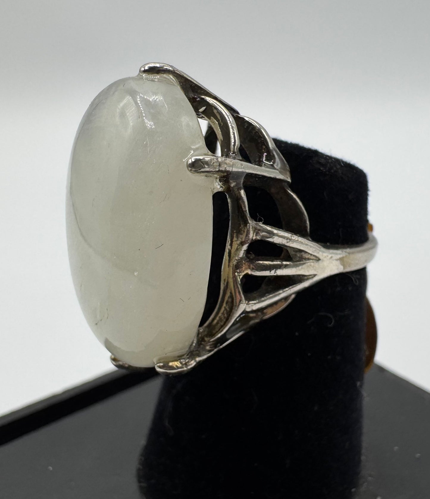 Sterling Silver Moonstone Ring by Blind Bella