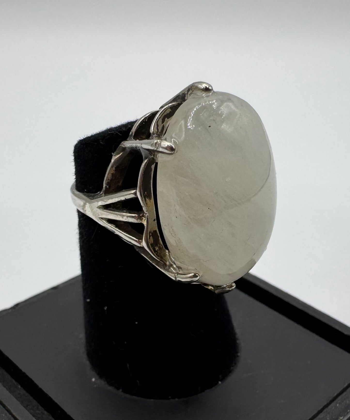 Sterling Silver Moonstone Ring by Blind Bella