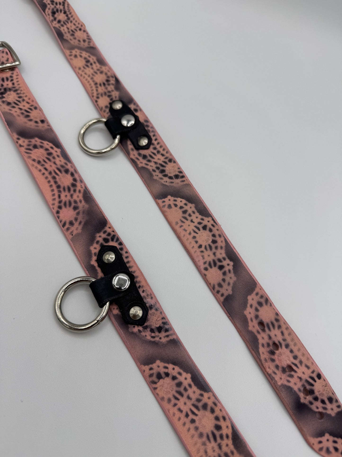 Pink Doily Collar by Horsebonez