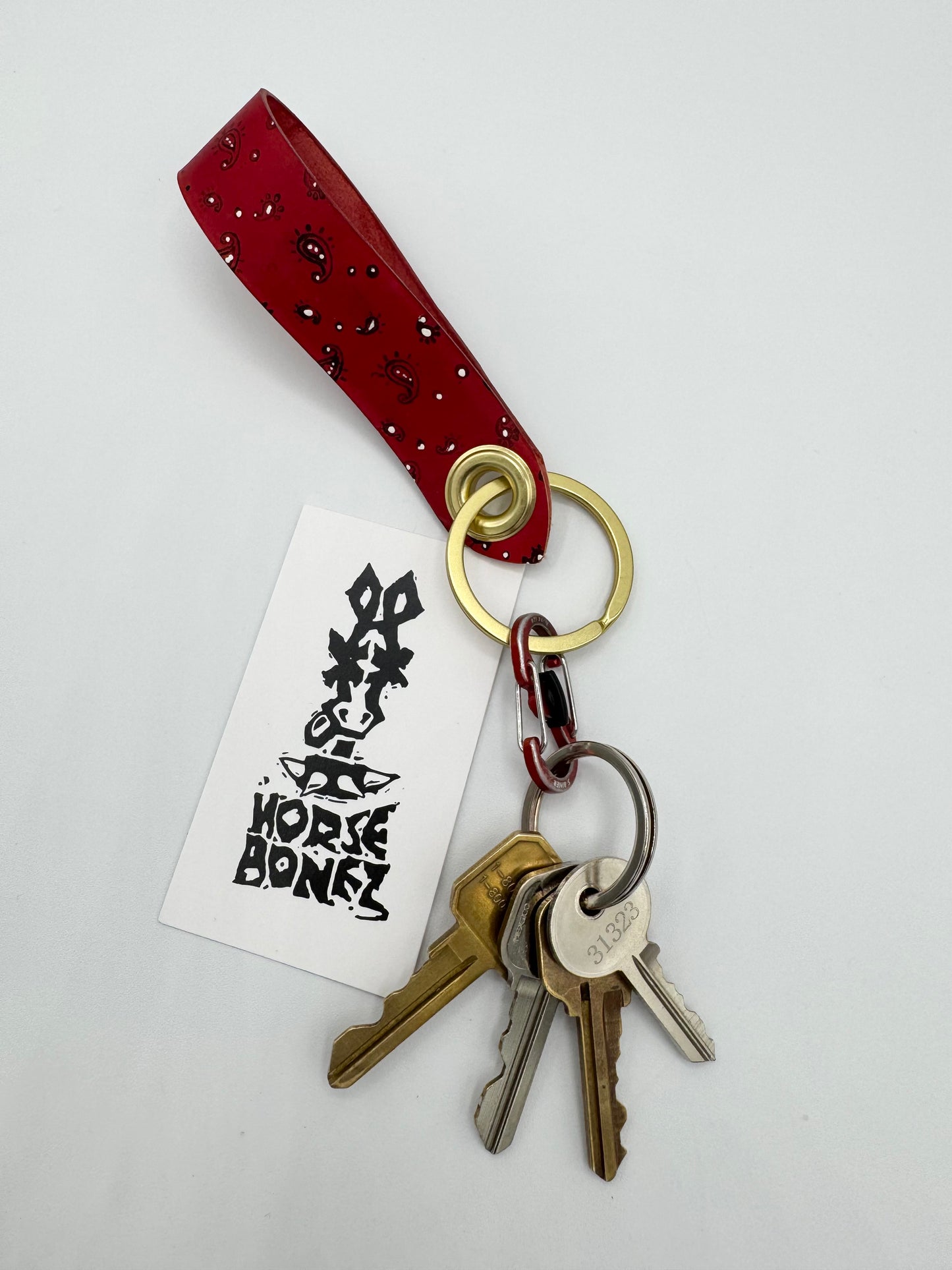 Red Bandana Keychain by Horsebonez