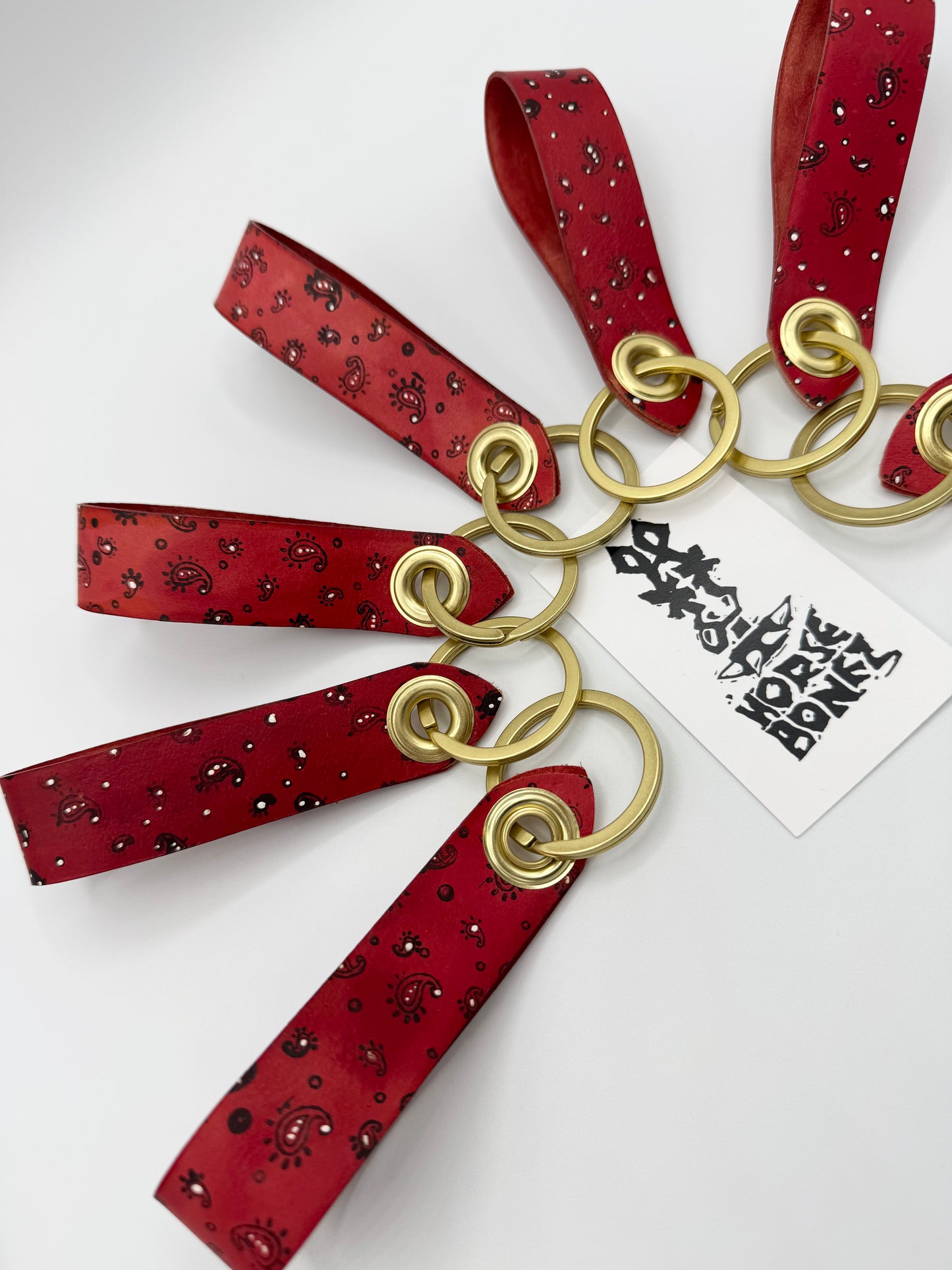 Red Bandana Keychain by Horsebonez