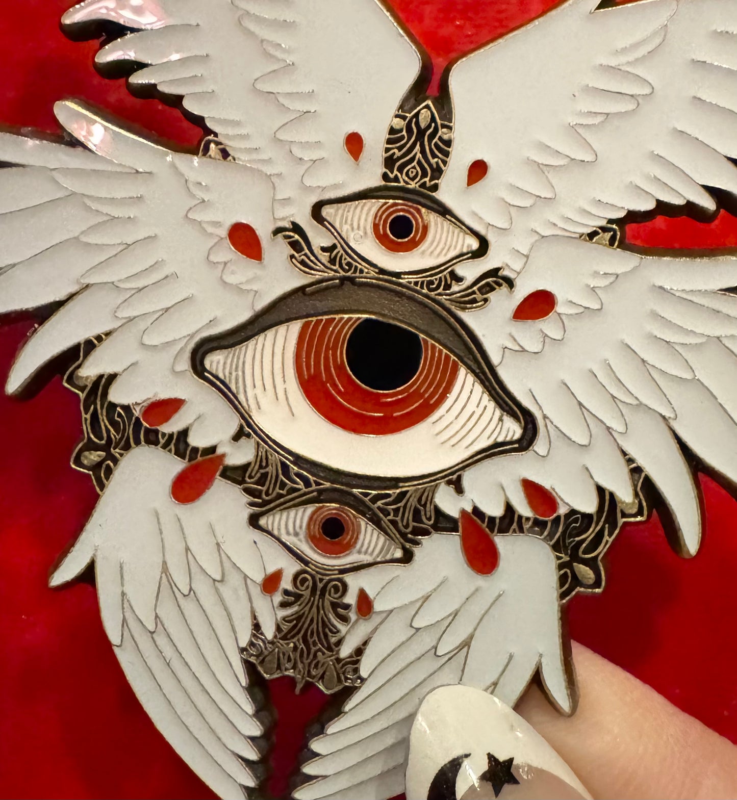 Seraphim Angel Enamel Pin by Triclops Rabbit