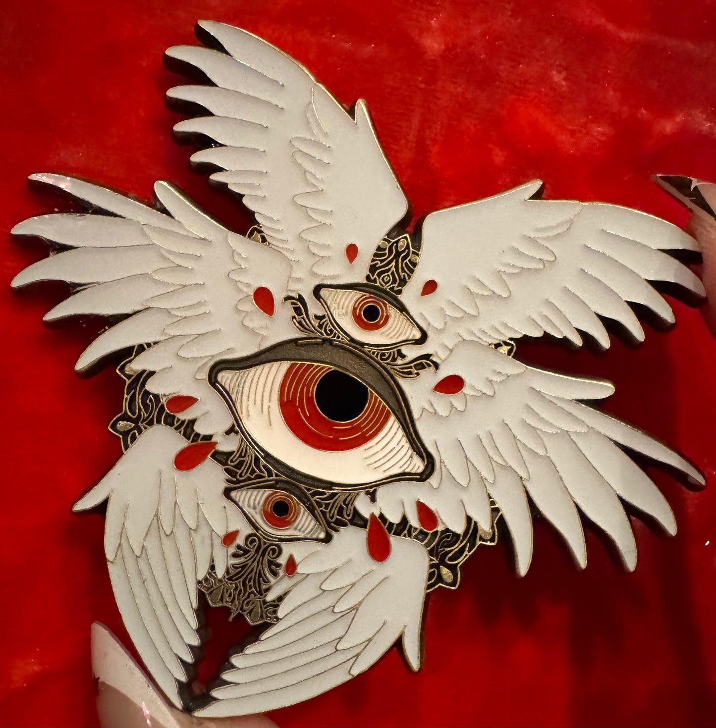 Seraphim Angel Enamel Pin by Triclops Rabbit