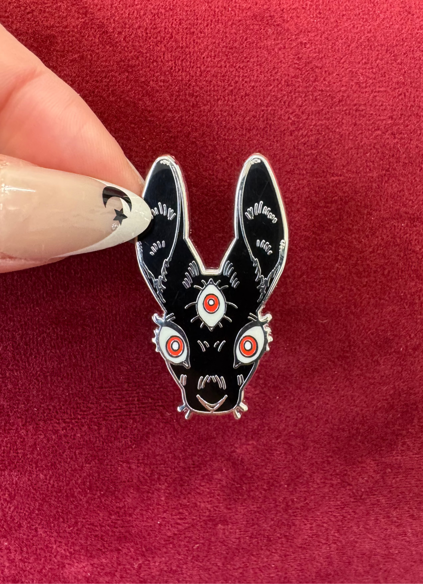 Triclops Rabbit Enamel Pin by Triclops Rabbit