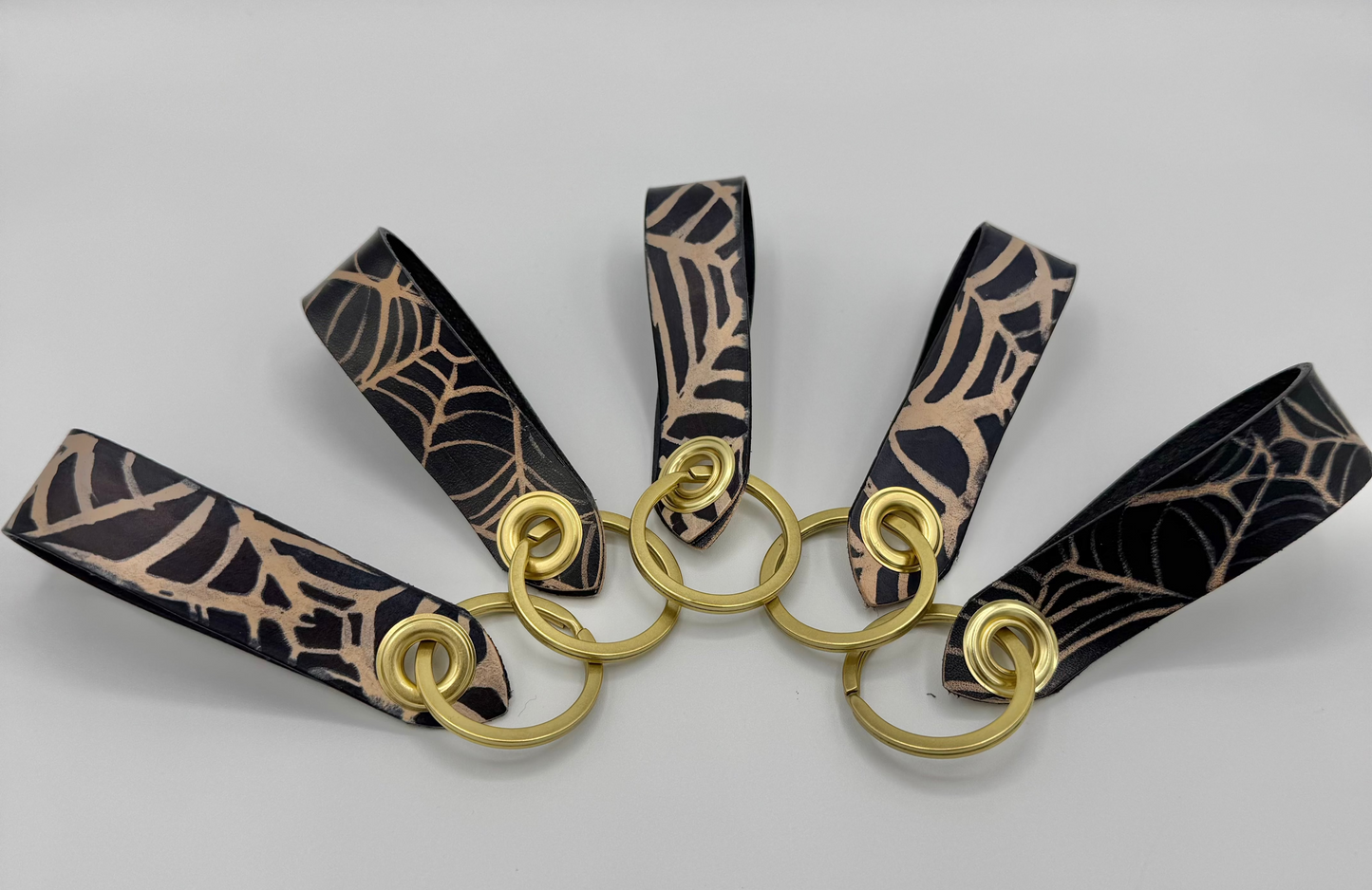 Black Cobweb Keychain by Horsebonez