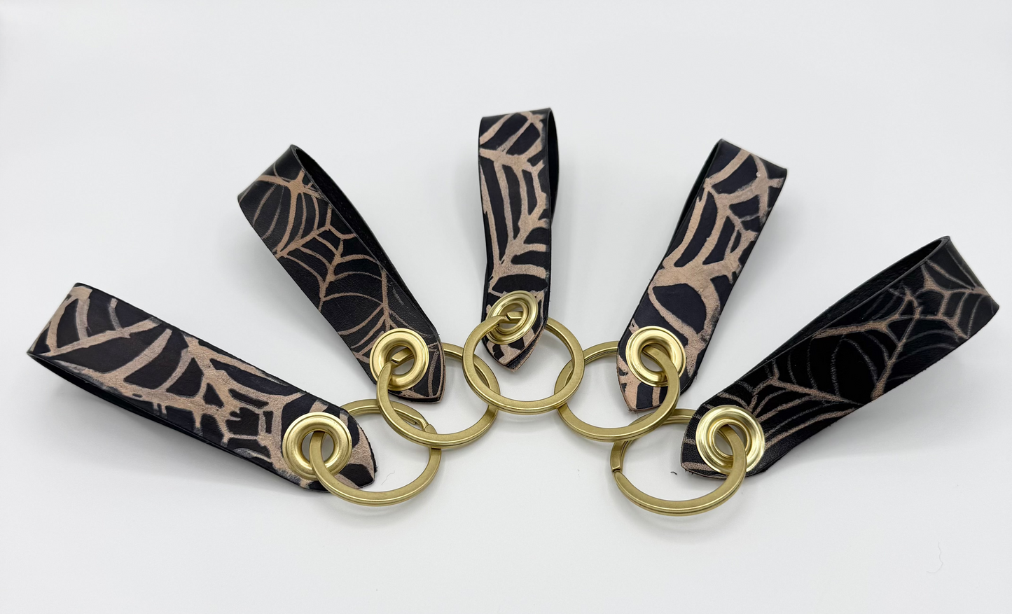 Black Cobweb Keychain by Horsebonez