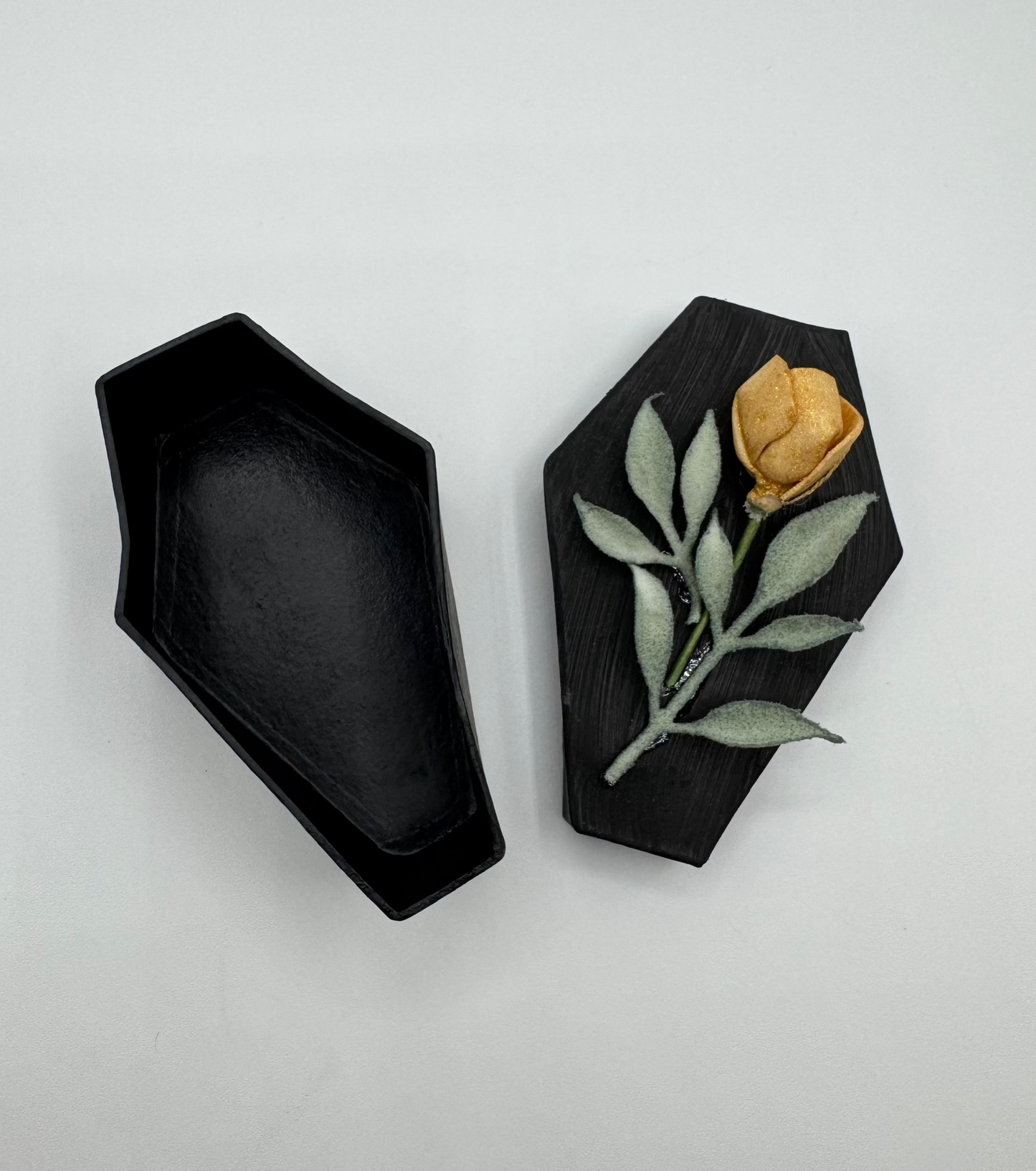 Yellow Flower Mini Coffin Trinket Box by From Maggie, With Love