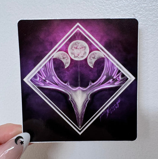 Triple Moon Solstice sticker by HellKittenRVA