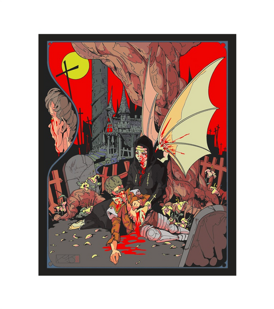 "Angel of the Graves" print by Coilaroid Press