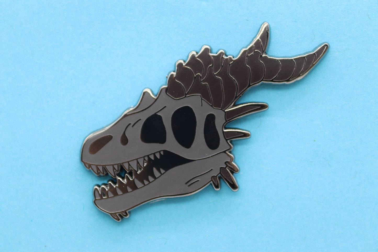 Dragon Skull Enamel Pin by Triclops Rabbit