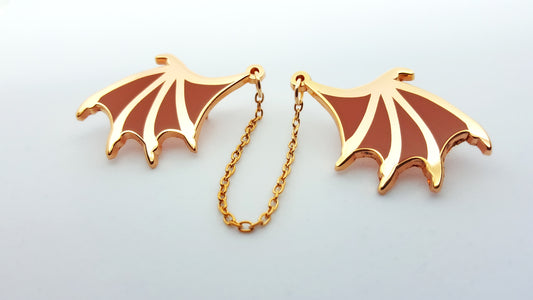 Dragon Wing Chain Connected Pins by Triclops Rabbit