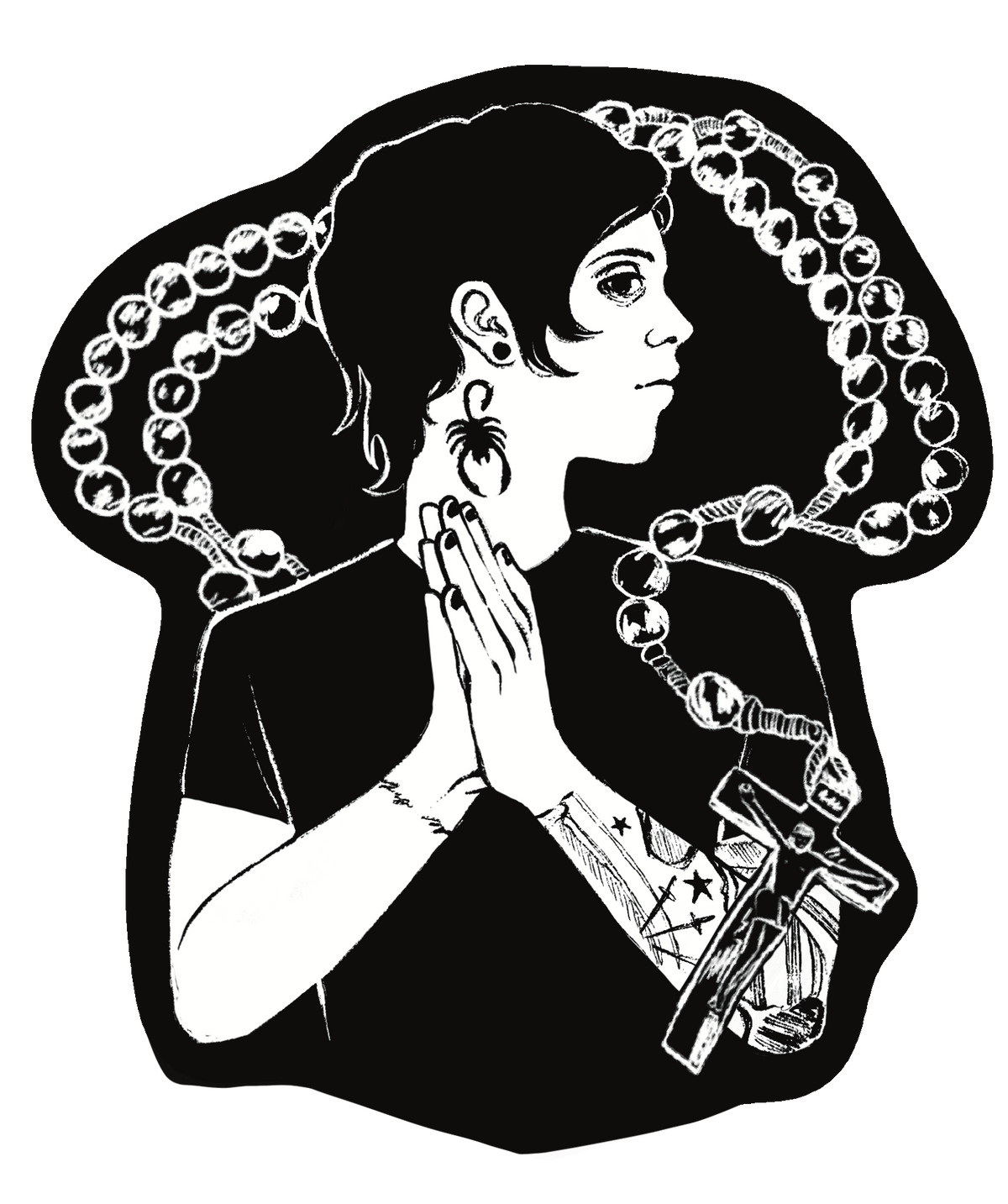 "Frankie" STICKER by Solveig Reda . Art