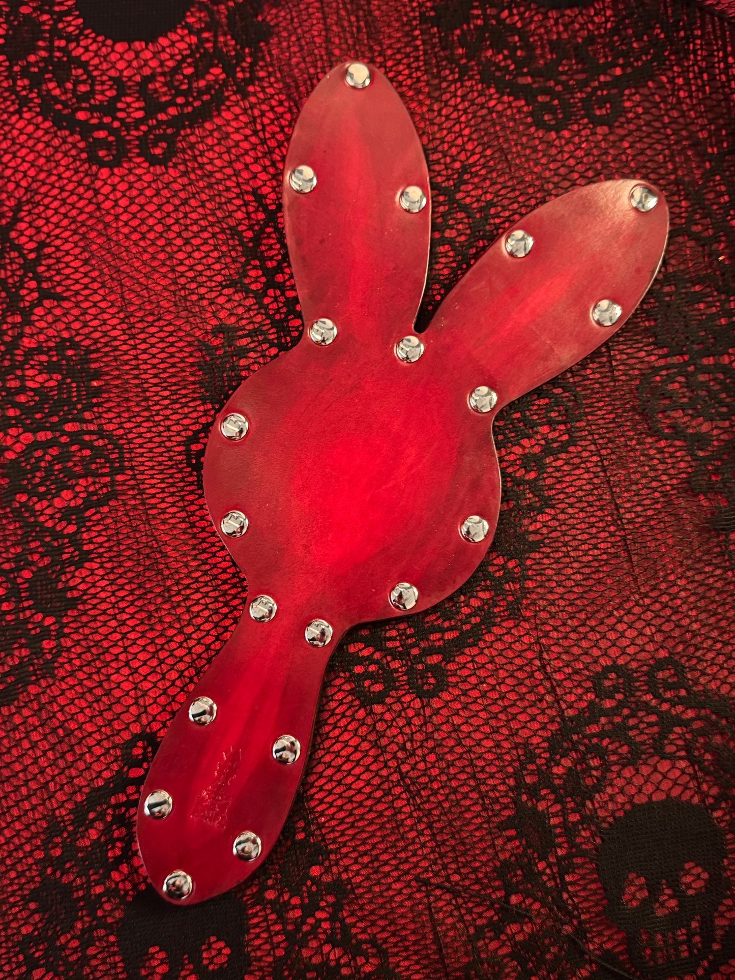 Bunny Paddle Red (nickel) by Horsebonez