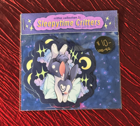 "Sleepytime Critters" sticker pack by Saltnox