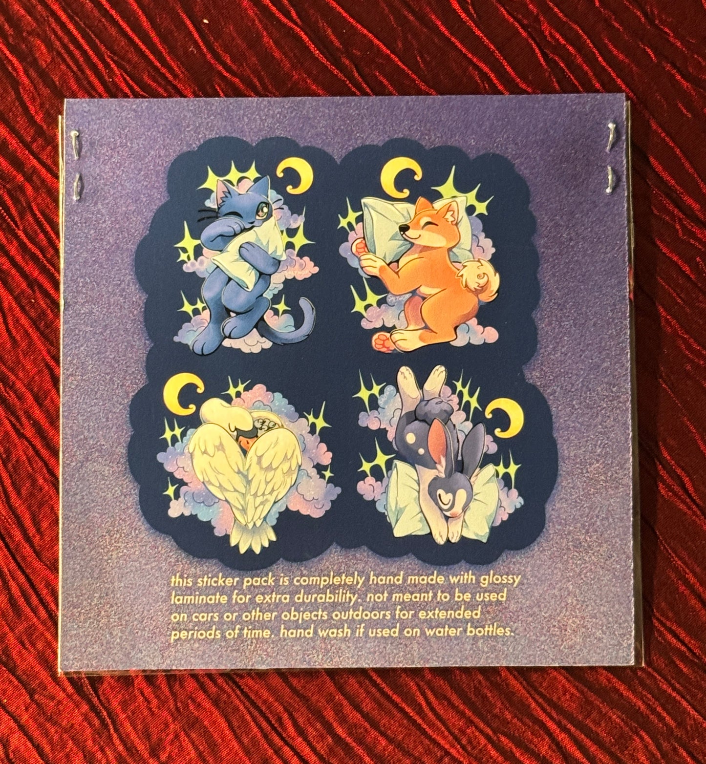 "Sleepytime Critters" sticker pack by Saltnox