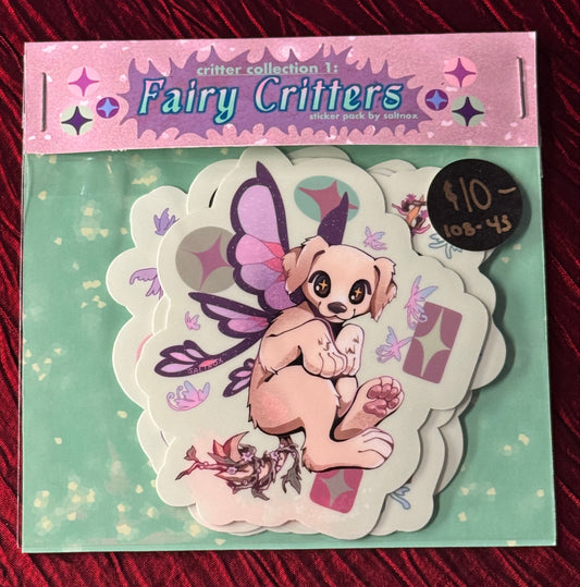 "Fairy Critters" sticker pack by Saltnox