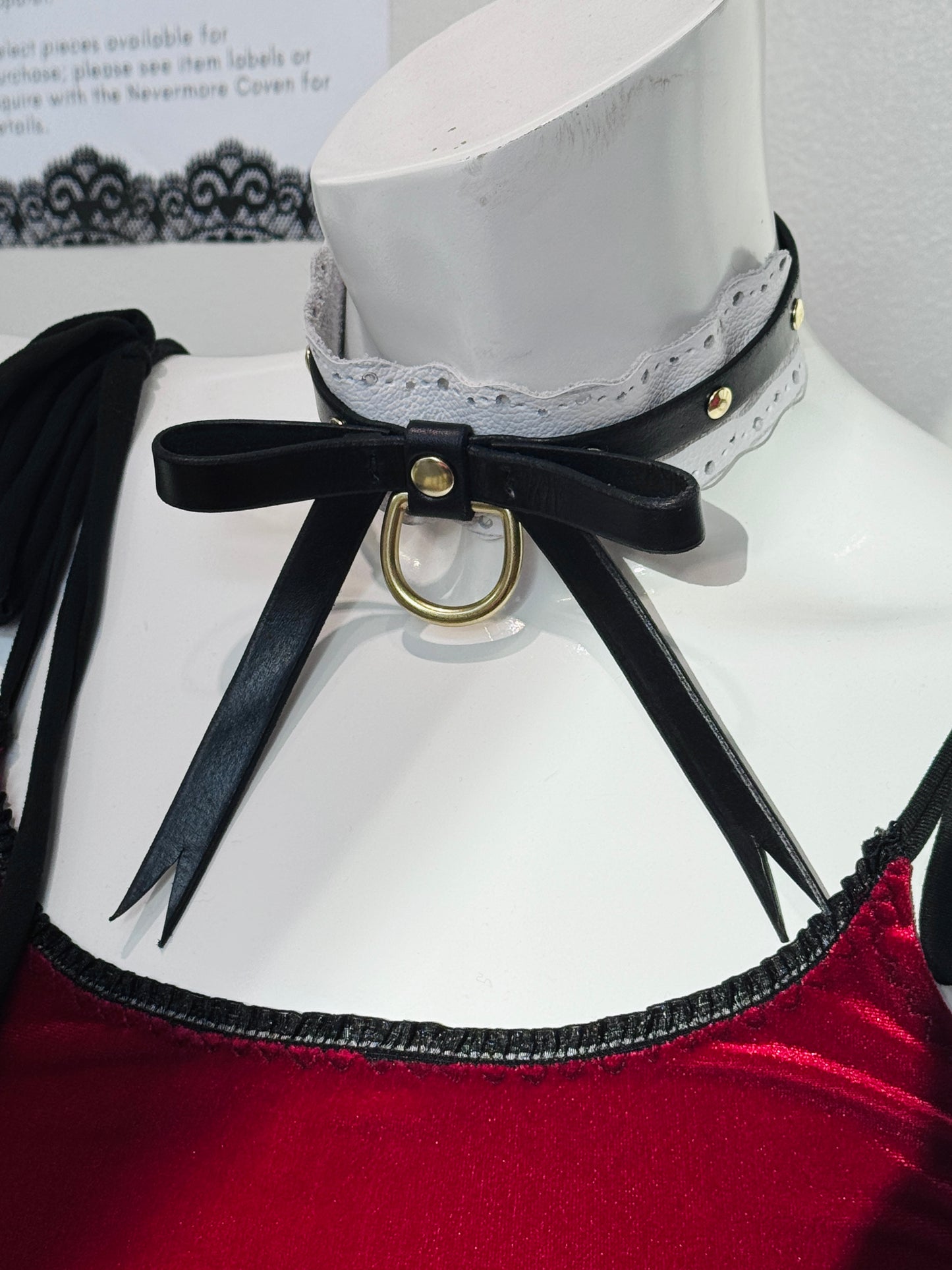 Black & White Bonnibel Collar by Horsebonez