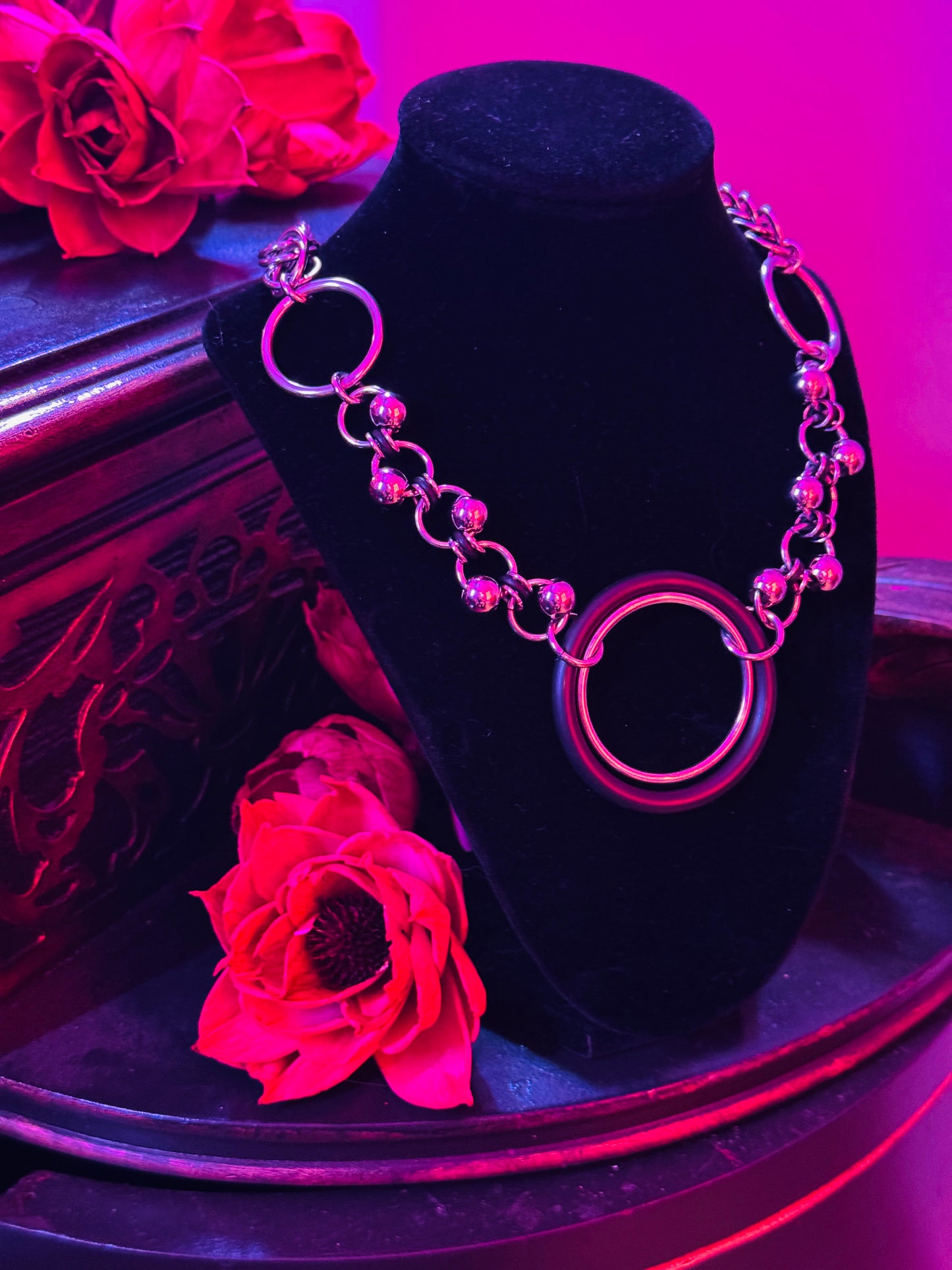 "Rings" necklace by Alix Holly