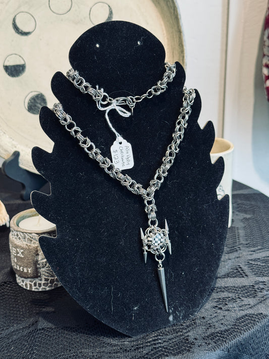 "Checkmate" necklace by Alix Holly