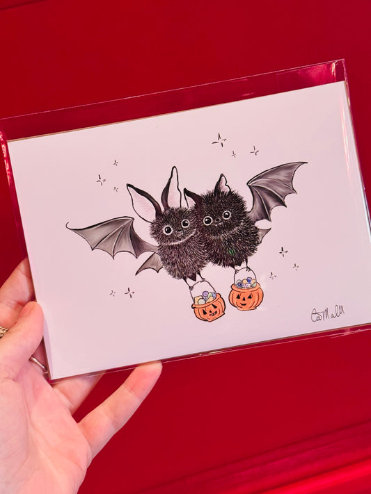 "Best Friends" print by Cat Mallard Art