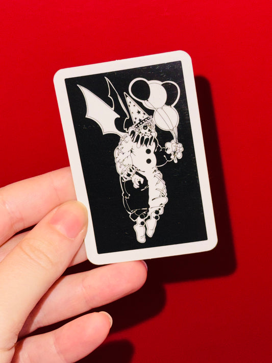 "Pierrot" sticker by Coilaroid Press