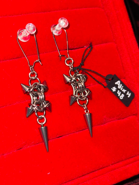 "Armor" earrings by Alix Holly