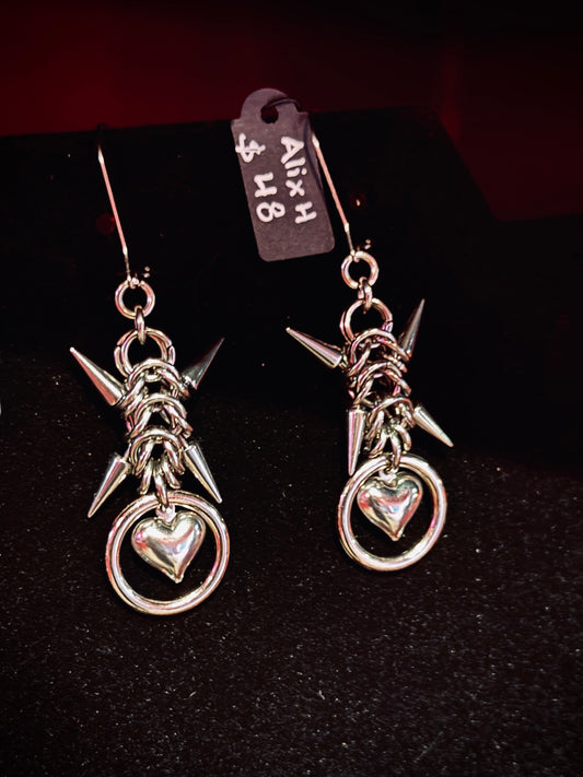 "My Love" earrings by Alix Holly