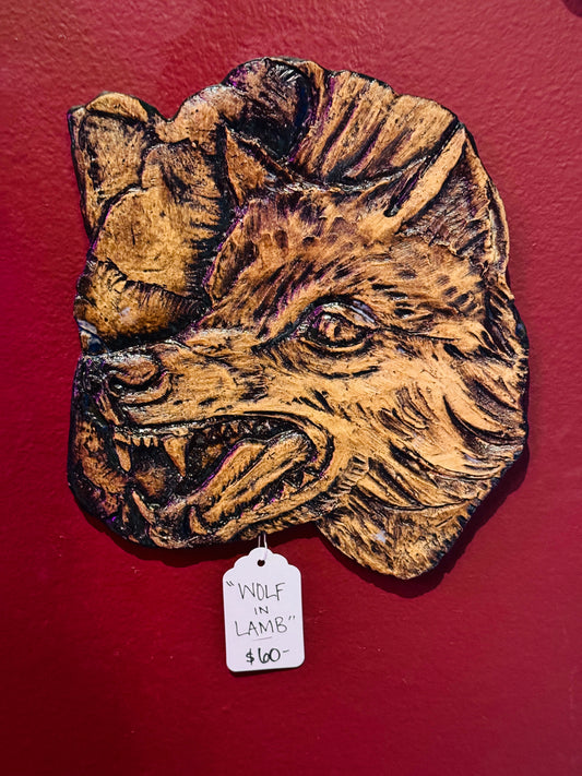 Wolf in Lamb by Ear of Lamb Ceramics