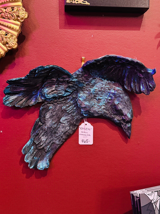 Raven wall hanging by Ear of Lamb Ceramics