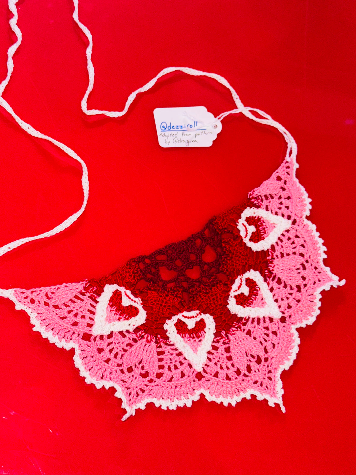 PINK "Sweetheart Soiree" Headscarf by DezziRoll