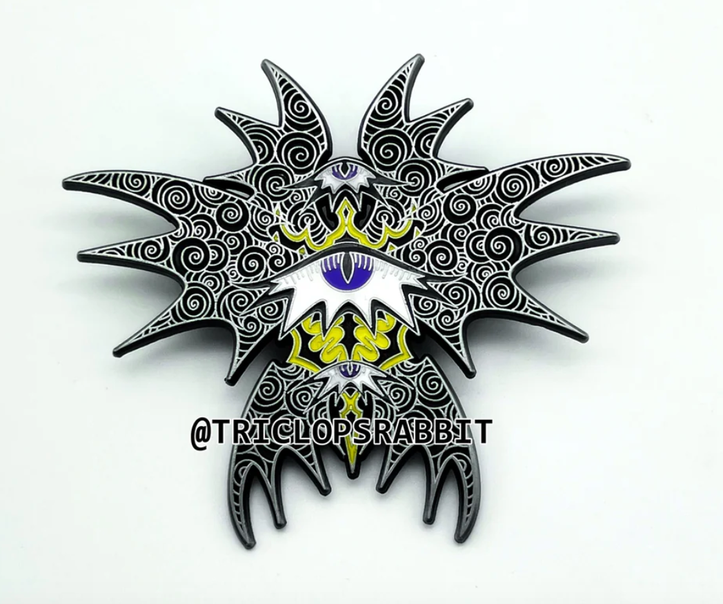 "Demon" Enamel Pin by Triclops Rabbit