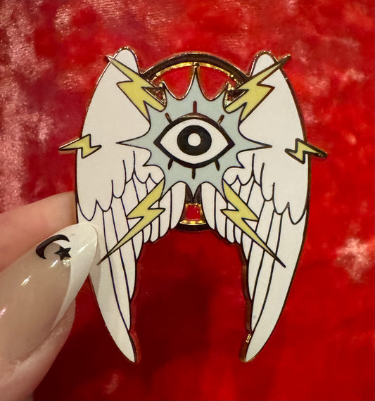 Angel Enamel Pin by Triclops Rabbit