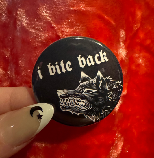 I Bite Back Button by Saltnox