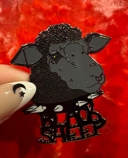 Black Sheep Enamel Pin by Triclops Rabbit