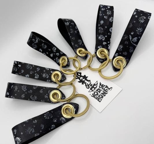 Black Bandana Keychain by Horsebonez